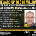 مكافأة أميركية ضخمة مقابل معلومات عن مسؤولين بـ”الحزب”