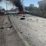 بالفيديو- إستهداف سيارة على الطريق بين قلاوية وخربة سلم
