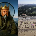 بالفيديو- ترامب الملك يقود طائرة حربيّة ويقصف المتظاهرين