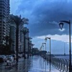 بالفيديو- المنخفض الجوي وصل الى لبنان