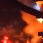 حريقٌ كبير خلف محطّةٍ للمحروقات