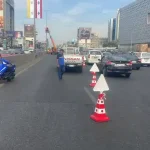 بالصورة- حركة مرور كثيفة على هذه الطريق