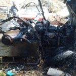 بالصورة- شهيد في السيّارة المستهدفة على طريق خربة سلم