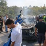 عاجل- بالفيديو والصور- شهيد في السيّارة المستهدفة في برج رحال قضاء صور