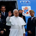 الرؤساء الثلاثة وصلوا الى المطار للمشاركة في مراسم  الوداع الرسمي للبابا