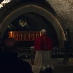 بالصورة- البابا يجثو أمام ضريح مار شربل