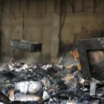 بالصور- مبنى التلفزيون الإيراني تفحّم