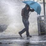 بالفيديو – رياح عاتية في الروشة بيروت