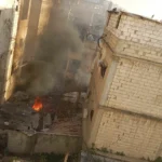 بالصور: غارة على عين الحلوة… ومشاهد أوّليّة