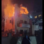 صورة للشقة المستهدفة في رياق – بعلبك ومعلومات عن إصابات