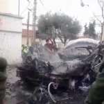 بالفيديو- مشاهد من يانوح بعد استهداف سيّارة