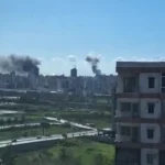 عاجل- بالفيديو- غارة جديدة عنيفة جدّاً تستهدف القرض الحسن بالقرب من مبنى بلديات الضاحية