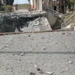 بالصورة: الجيش الاسرائيلي اغار مجددا على جسر فرعي في القاسمية ودمره تماما
