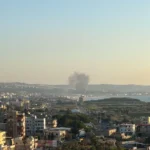 بالصورة: استهداف سيارة في محيط الغازيه