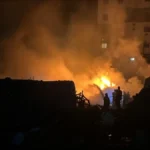 سقوط 9 إصابات واندلاع حريق في صور جراء غارة على مولدات كهربائية