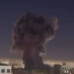 بالصورة- غارات عنيفة على اصفهان