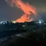 بالصورة- استهداف مركز للهيئة الصحية في برج قلاويه