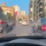 بالفيديو- إشكال من داخل السيارة في انطلياس