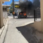 بالصورة: غارة إسرائيلية تستهدف سيارة في بلدة معركة جنوب لبنان
